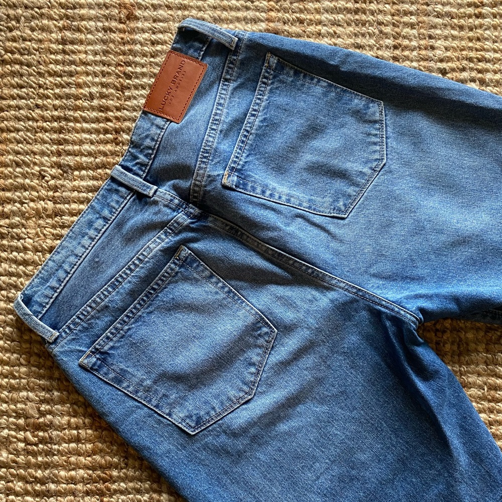 Lucky Brand Drew Button Fly High Rise Mom Jean